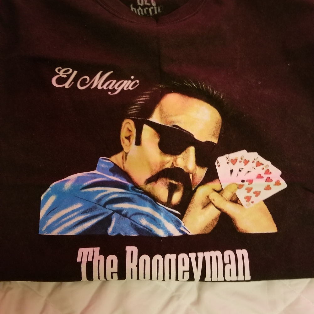 El Magic Boogeyman Graphic Men's Shirt - Black and Blue